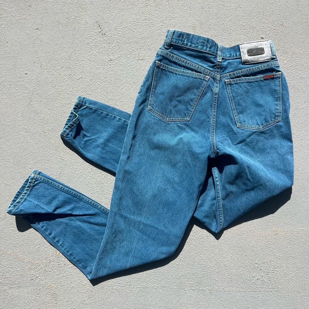 Vintage 90s Lawman western high rise wedgy fit button fly taper leg jeans Size 7